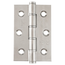Eclipse Slim Knuckle Grade 7 Washered Butt Fire Door Hinge - 76 x 51 x 2mm - Pol Stainless - Pair