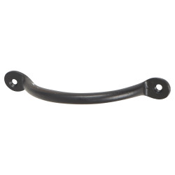 Olde Forge Bean Bow Cabinet Pull Handle - 115mm Centres - Black Iron