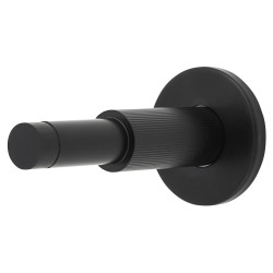 Hampstead Lines Projection Door Stop - 100mm Projection - Matt Black