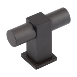 Burlington by Frelan 22.5mm Westminster T-Bar Cabinet Knob - 56 x 41mm - Dark Bronze
