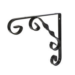 Touchpoint Ornamental Scroll Shelf Bracket - 164 x 160mm - Black