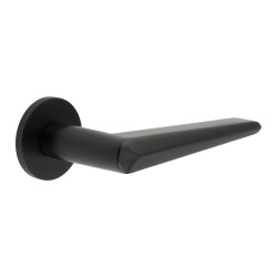CRES by Frelan Black Fixed Dead Door Handles on Round Rose - CR-107 Range