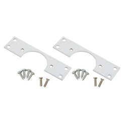 Klug Cabinet Hinge Repair Plates - 90 x 25mm - White