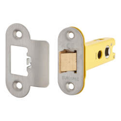 Altro Heavy Duty Tubular Latch - 78mm Case - 57mm Backset - Radius - Satin Stainless Steel