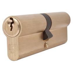 Touchpoint 5 Pin 95mm Euro Double Cylinder - 45 + 50mm - Polished Brass - Keyed to Differ