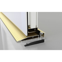 Stormguard Proline AM5EX Outward Threshold - 1000mm Length - Outward Opening Doors - Gold Anodised