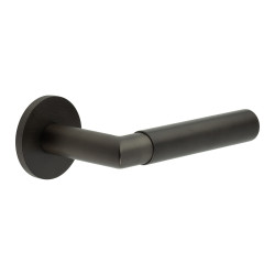 CRES by Frelan Dark Bronze Unsprung Fire Rated Door Handles on Round Rose - CR-102 Range