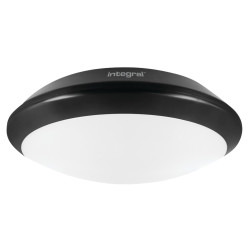 Integral LED 15W Tough-Shell+ LED Bulkhead Light with Microwave - IP66 - 4000K Cool White - Black