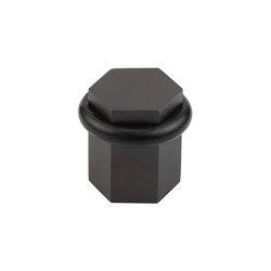 Burlington by Frelan Hexagonal Floor Door Stop - 40 x 38mm - Dark Bronze
