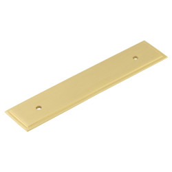 Frelan Hoxton Rushton Cabinet Handle Backplate Only - 140 x 30mm - Satin Brass