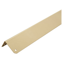 Touchpoint 1200mm Solid Brass Angle - Equal Sided - 50 x 50 x 0.9mm - Polished