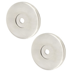 Altro Rose Set for 19mm Door Pull Handles - 52 x 6mm - Satin Stainless Steel