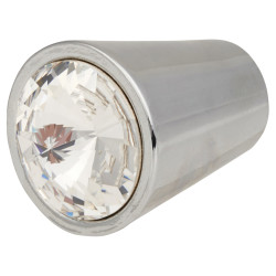 Venice Crystal Cabinet Knob - 17mm Diameter - Polished Chrome