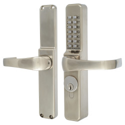 Codelocks CL0460 Push Button Code Lock - Aluminium Doors - PVD Stainless Steel