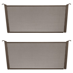 elfa Top Track System - Click In Medium Mesh Drawer Dividers - 431 x 180mm - Graphite - Pack of 2