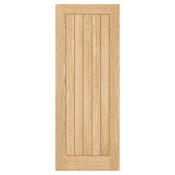 LPD Belize 5 Panel Pre-Finished Solid Internal FD30 Fire Door - 2040 x 926 x 44mm - Oak