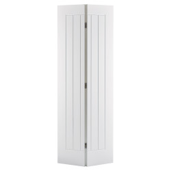LPD Mexicano 5 Panel Primed Solid Bi-Fold Internal Door - 1981 x 686 x 35mm - White
