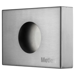 Metlex Kepler Sanitary Bag Dispenser - 124 x 120 x 124mm - Brushed Stainless Steel
