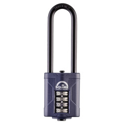 Squire CP40/2.5 Combination All Weather Extra Long Shackle Padlock - 40mm Body - 17 x 63mm Shackle - Blue
