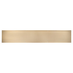 Altro Stainless Steel Kick Plate - 838 x 150 x 1.2mm - 8 Screw Holes - Antique Brass