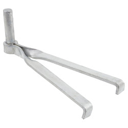 Hooks To Build in Double Brick - 19mm Pin - Galvanised - Pair