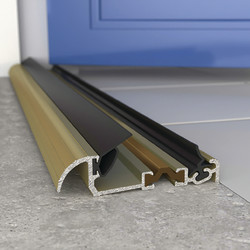 Exitex Low Height Macclex Threshold - 1800mm Length - Inward Opening Doors - Gold Anodised