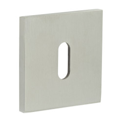 CRES by Frelan Square Escutcheon - 54 x 54mm - Keyhole - Satin Stainless Steel