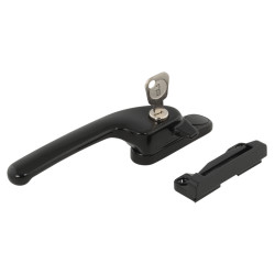 Fab & Fix Guru Breakseal Locking Casement Window Fastener - Left Hand - Black
