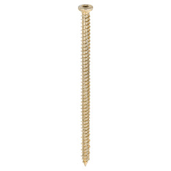TIMCO Concrete Screw - Countersunk - Yellow Passivated - 7.5 x 130mm - Pack of 100