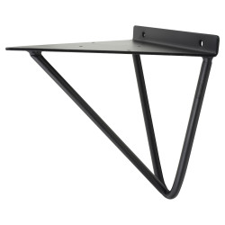 Altro Hairpin Shelf Bracket - 160 x 170mm - Black - Pair