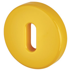 Hoppe AR600/26 Nylon Escutcheon - 52mm Diameter - Keyhole - Golden Yellow - Pair