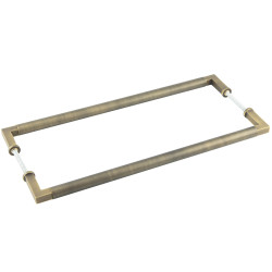Burlington by Frelan Antique Brass 20mm D-Bar Door Pull Handle - B2B - 425mm c/c - Westminster Range