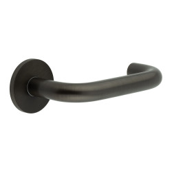 CRES by Frelan Dark Bronze Sprung 19mm Fire Rated Return to Door Handles on Round Rose - CR-106 Range