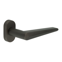 CRES by Frelan CR-107 uPVC Multipoint Door Handle on Oval Rose - Dark Bronze
