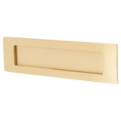 Letter Plate - 254 x 74mm - Satin Brass