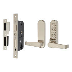 Borg BL5404 Push Button Code Lock and Euro Lock - Stainless Steel