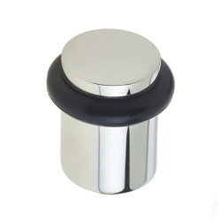 Burlington by Frelan Plain Floor Door Stop - 40 x 38mm - Polished Nickel