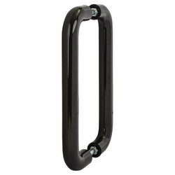 Hoppe AR602/300 Nylon D-Bar Door Pull Handle - Back to Back - 300mm c/c - Ebony Black