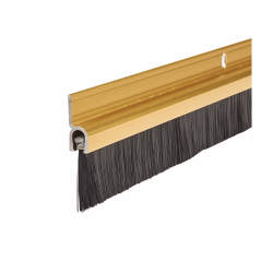 Exitex Brush Seal Strip - 914mm Length - Brush Size 22mm - Gold Aluminium