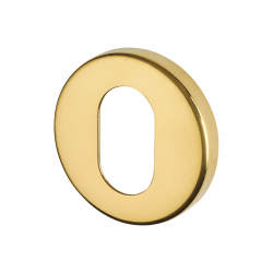 Hampstead Escutcheon - 52mm Diameter - Oval - PVD Brass