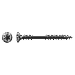 SPAX T-Star Plus Facade Torx Countersunk Wood Screws - Blax A2 Steel - 4.5 x 60mm - Pack of 100