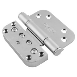 Nico 3D Adjustable Door Hinge - 92 x 92 x 14/2.7mm - Chrome - Pair