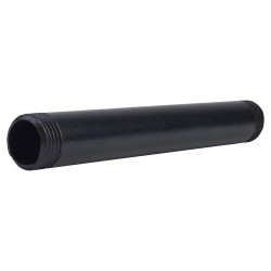 Altro 3/4" Pipe Shelving Iron Threaded Pipe - 6"/150mm Length - Black