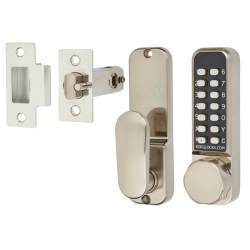 Borg BL2501 Easicode Pro Push Button Code Lock and Latch - Holdback Option - Stainless Steel