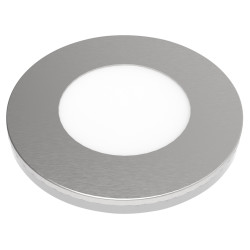 Sensio Apex 1.6W LED Ultra Slim Round Cabinet Downlight - 3000K/4000K/5000K CCT - Stainless Steel