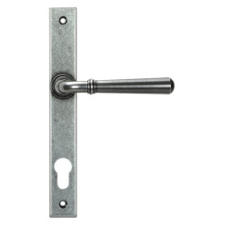 From The Anvil Newbury uPVC Slimline Multipoint Door Handle - 92mm c/c - Pewter