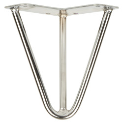 Altro Hairpin Leg - 3 Pin - 150mm Height - Chrome - Pair