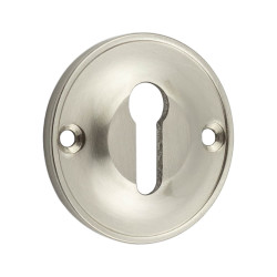 Burlington by Frelan Escutcheon - 40mm Diameter - Keyhole - Satin Nickel