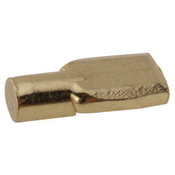 Metal Shelf Support - 7mm Diameter - Polished Brass - Pack of 50