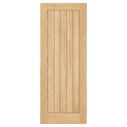 LPD Belize 5 Panel Pre-Finished Solid Internal Door - 2040 x 826 x 40mm - Oak